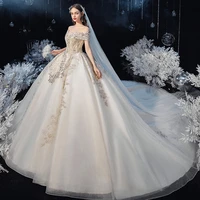 dioflyusa plus size lace princess bridal ball gown 2021 champagne sleeveless vintage luxury mopping long women wedding dress
