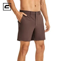 crz yoga mens quick dry golf shorts moisture wicking athletic shorts with pockets 7 inches