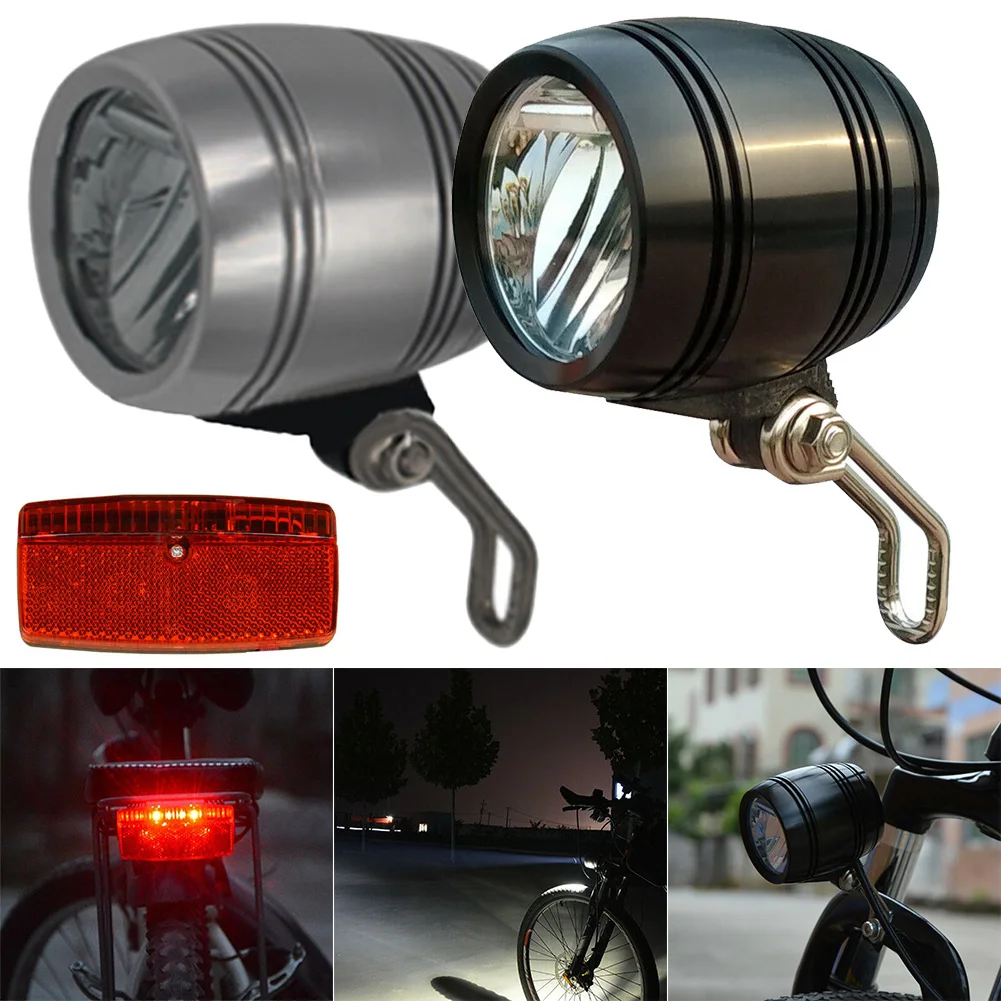 Новый 2 в 1 светодиодный фонарь для велосипеда Передний рожковый алюминиевый