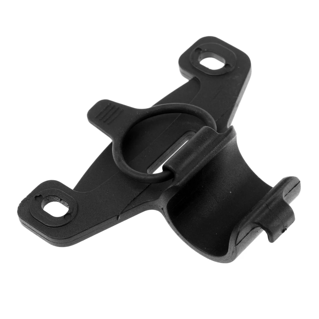 

Bike Mini Pump Bracket Cycling Pump Holder Bicycle Frame-Mounted Pump Bracket Clip for MTB Mountain Road Bike - Black