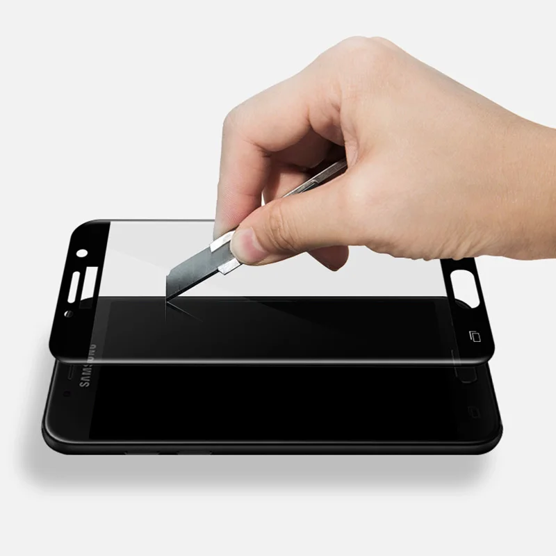 5D полное покрытие с уровнем твердости 9H закаленное Стекло для Samsung Galaxy A3 A7 A5 2017 J730