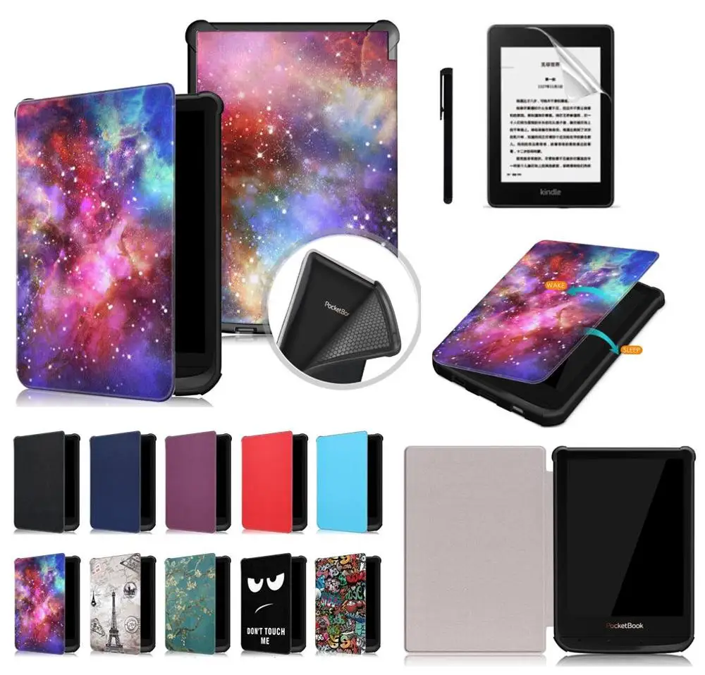 Gligle ультратонкий кожаный чехол для Pocketbook Touch lux 4 627 HD3 632 Basic2 616 электронной книги +