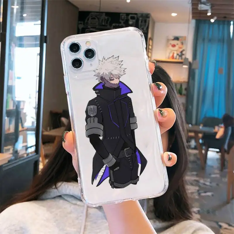 

Dabi boku no hero academia manga Phone Case Transparent for iPhone 6 7 8 11 12 s mini pro X XS XR MAX Plus