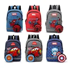 2020 аниме Disney Marvel Человек-паук Капитан Америка Супер Герои сумка экшн-фигурки Детский рюкзак для мальчиков и девочек рюкзак подарок игрушки