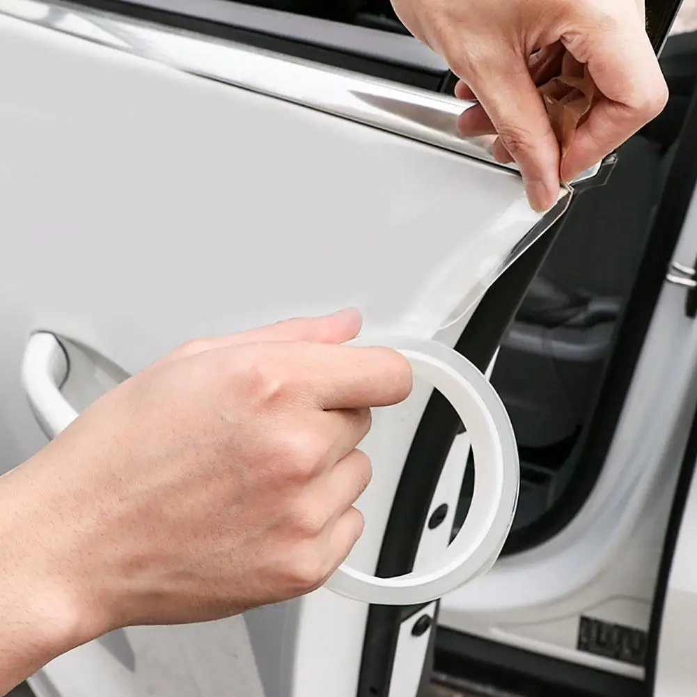 Прозрачная наклейка на порог автомобиля с защитой от царапин полоса бампер