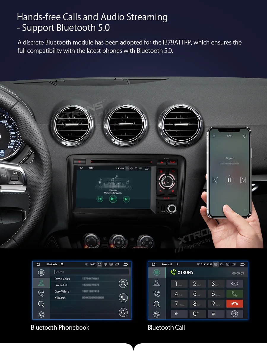 XTRONS Android 9,0 PX5 Восьмиядерный gps Навигатор Радио автомобильный dvd-плеер OBD для Audi TT MK2 8J 2006 2007 2008 2009 2010 2011 2012