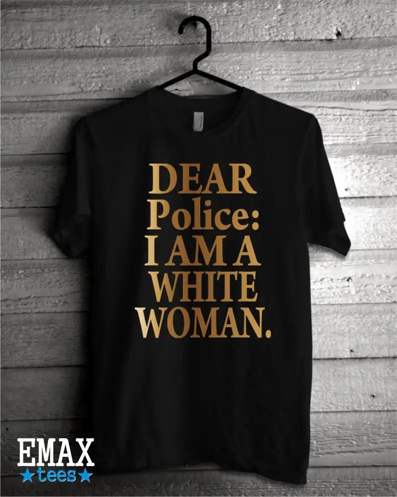 Футболка унисекс с золотым принтом Я белая женщина|Футболки| |