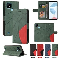 business flip leather wallet phone case for oppo realme c21 c20 v13 8 v5 c15 6i q coque card slot shockproof stand slim cover