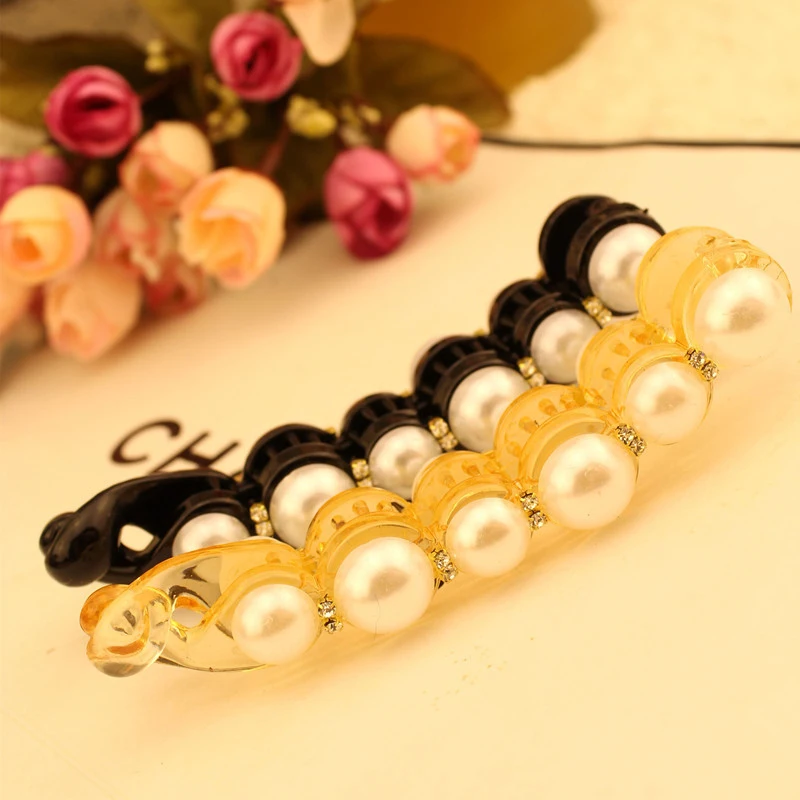 Заколки для волос с искусственным жемчугом 1 шт.|girl ponytails|hair accessorieshair accessories women |