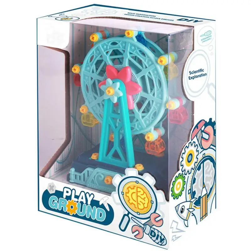 

Amusement Park Series Puzzle Ferris Wheel DIY Nut Assembly Toy Children's Screwing Block Demontage Screwing Blocks Puzzle Toy
