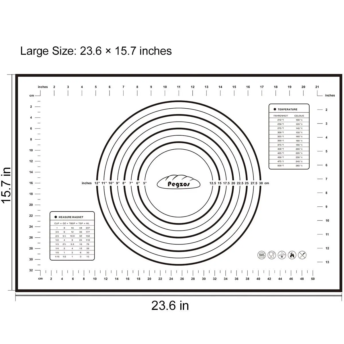 Силиконовые выпечки с чешуей стекловолокна прокатки тесто pad антипригарные