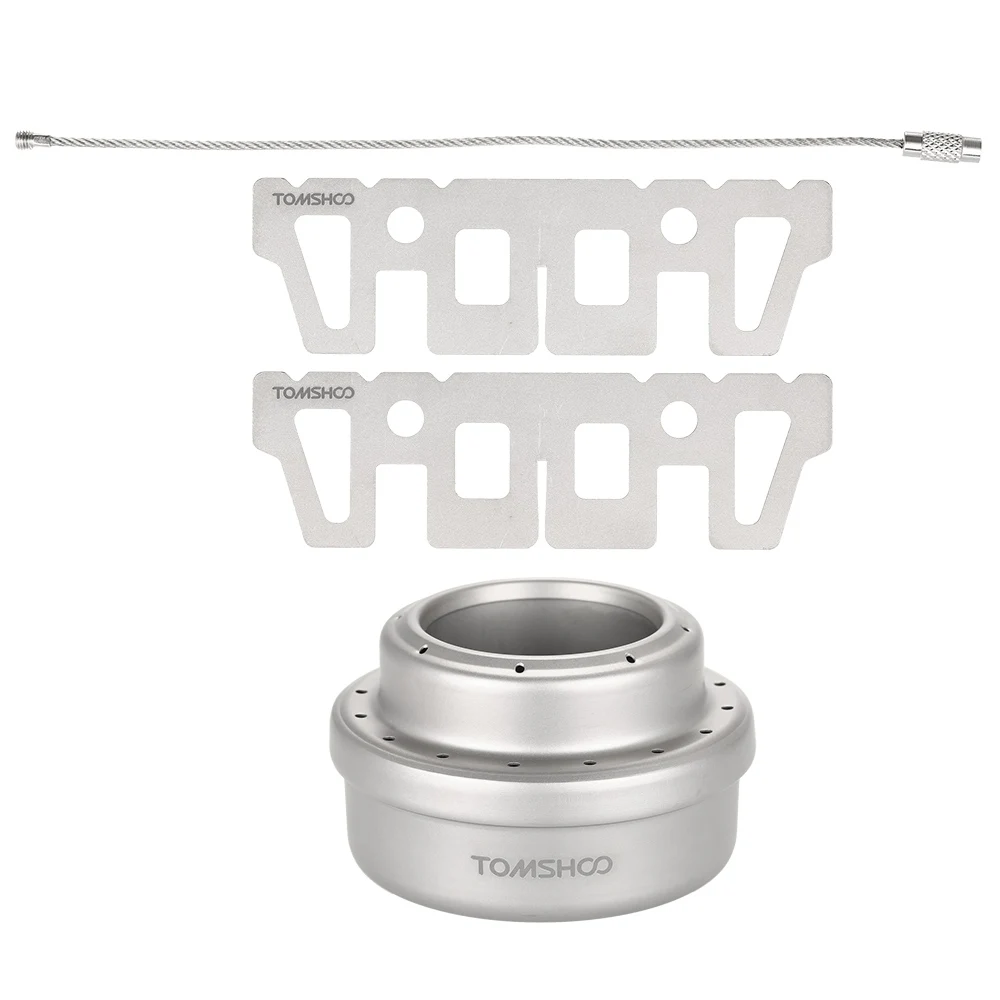 Уличная титановая спиртовая плита TOMSHOO комбинированный набор мини Ультралегкая