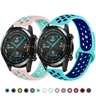 Ремешок для Huawei GT22EPro, силиконовый браслет для смарт-часов Samsung galaxy watch 46 мм 42 мм active 2 gear s3amazfit, 2022 мм