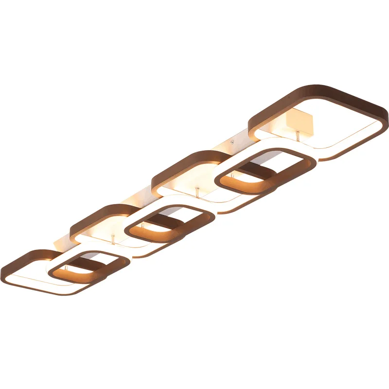 

Coffee color Finish Modern LED Ceiling Chandelier Bedroom Corridor aisle balcony home decoration110 220V chandelier fixtures
