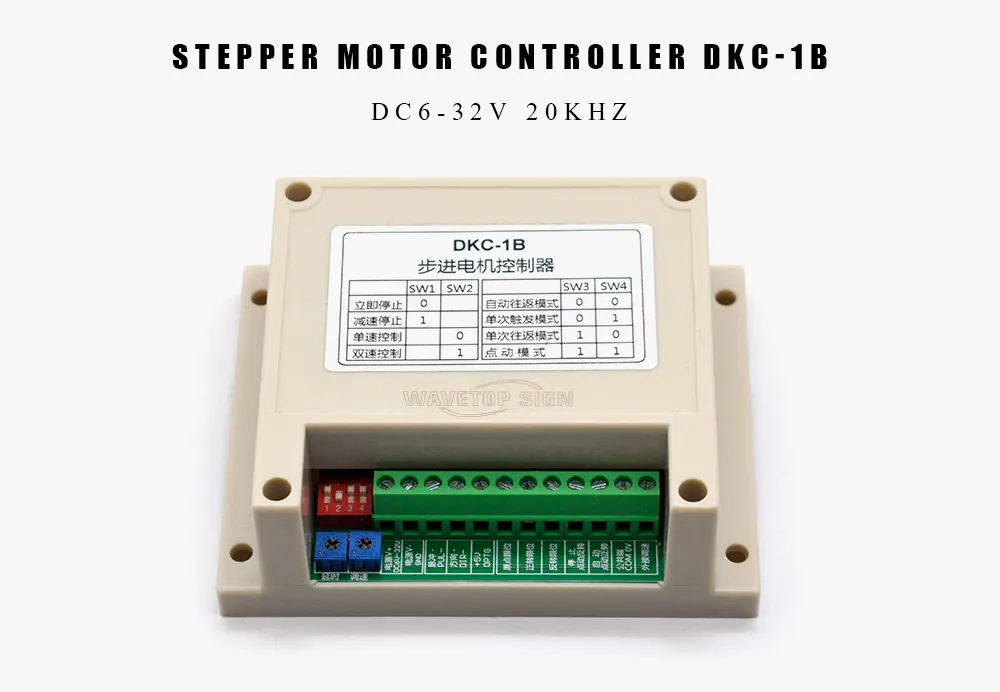 WaveTopSign Промышленный Тип DKC-1B контроллер шагового двигателя одноосевой импульсный генератор Серводвигатель PLC регулировка скорости