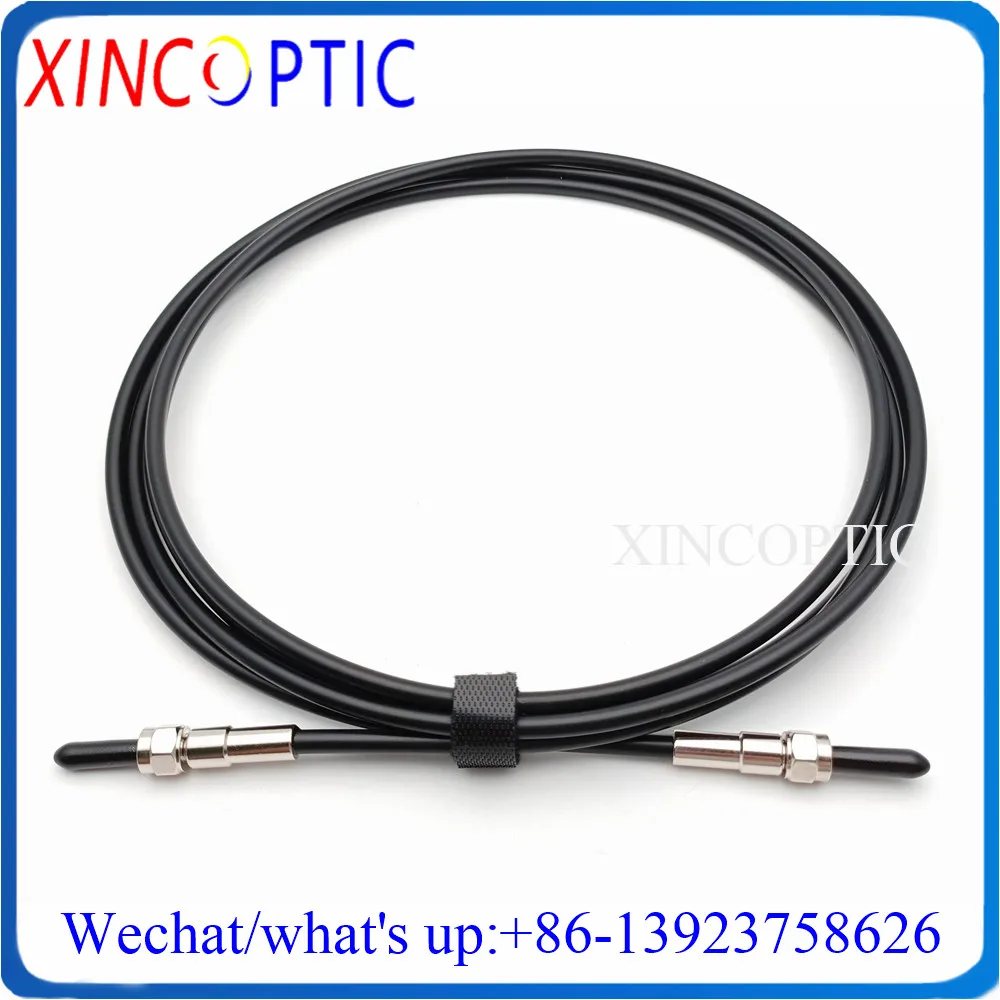 SMA905-SMA905 Metal Ferrule Single Mode Simplex 1M 980/1000um SMA-FC/ST Plastic Fiber Optical Patch Cord Cable |