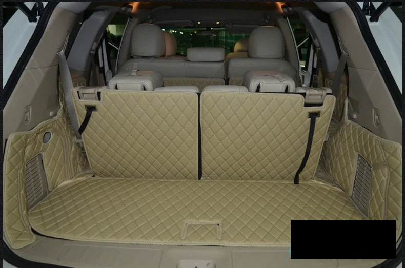 luxury fiber leather car trunk mat for Nissan Pathfinder 2013 2014 2015 2016 2017 2018 2019 2020 car accessories