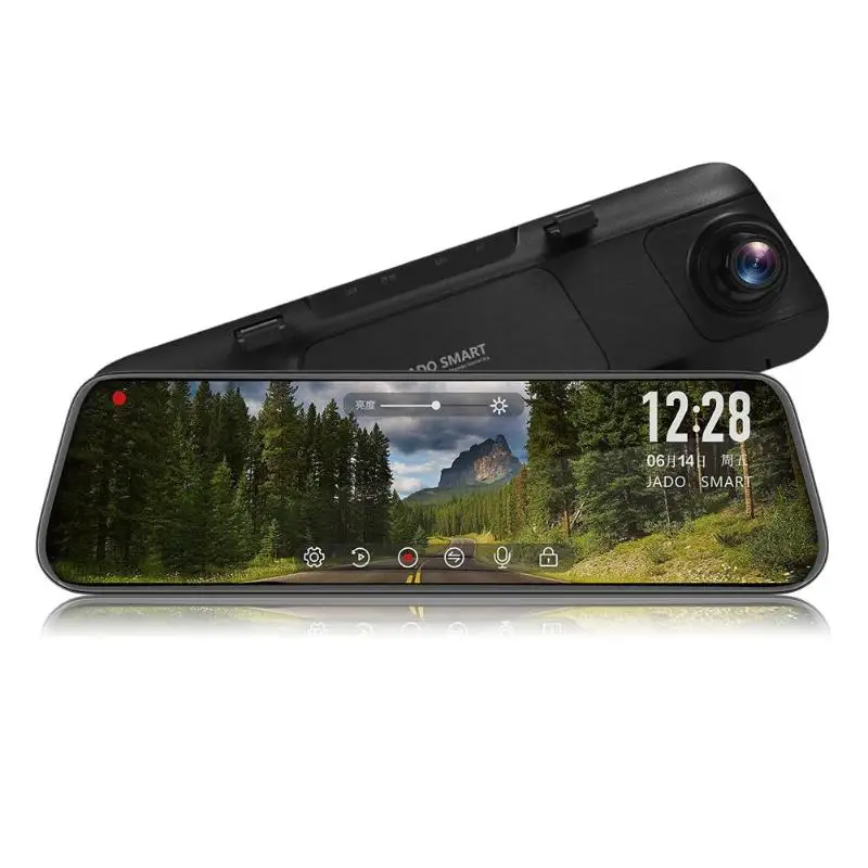 JADO D230 поток медиа зеркало заднего вида DVR камера ADAS Dash Cam 9,3" ips сенсорный экран Full HD 1080P видеорегистратор ночного видения - Название цвета: A650 No Camera