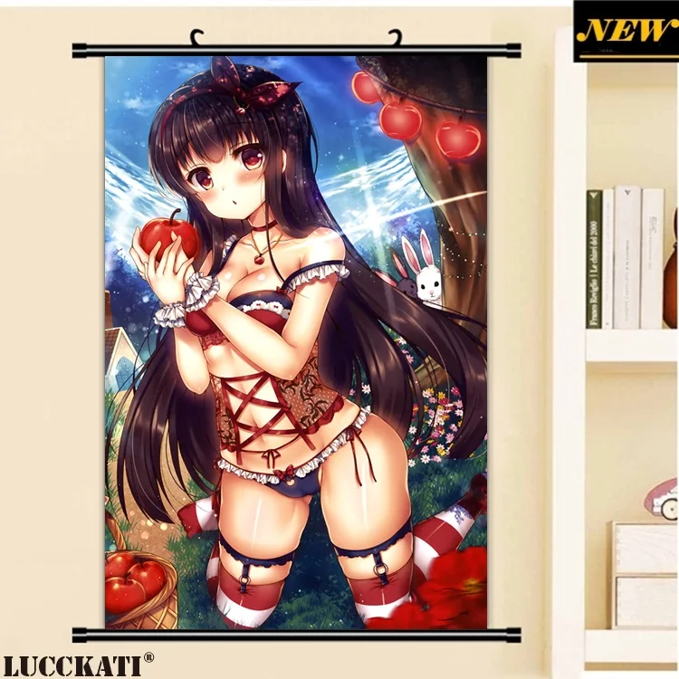 40X60 см Dengeki Moeoh бикини купальник бюстгальтер попка сексуальный лоли каплей мультфильм аниме Настенная картина плакат прокрутки холст живопись - Цвет: U