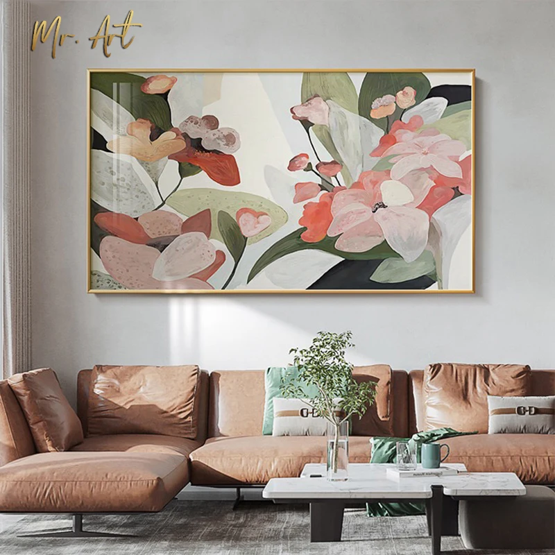 

Flowers Canvas Painting Nordic Green Plant Poster Print Home Decoration Modern Wall Art Picture for Living Room Bedroom Unframed
