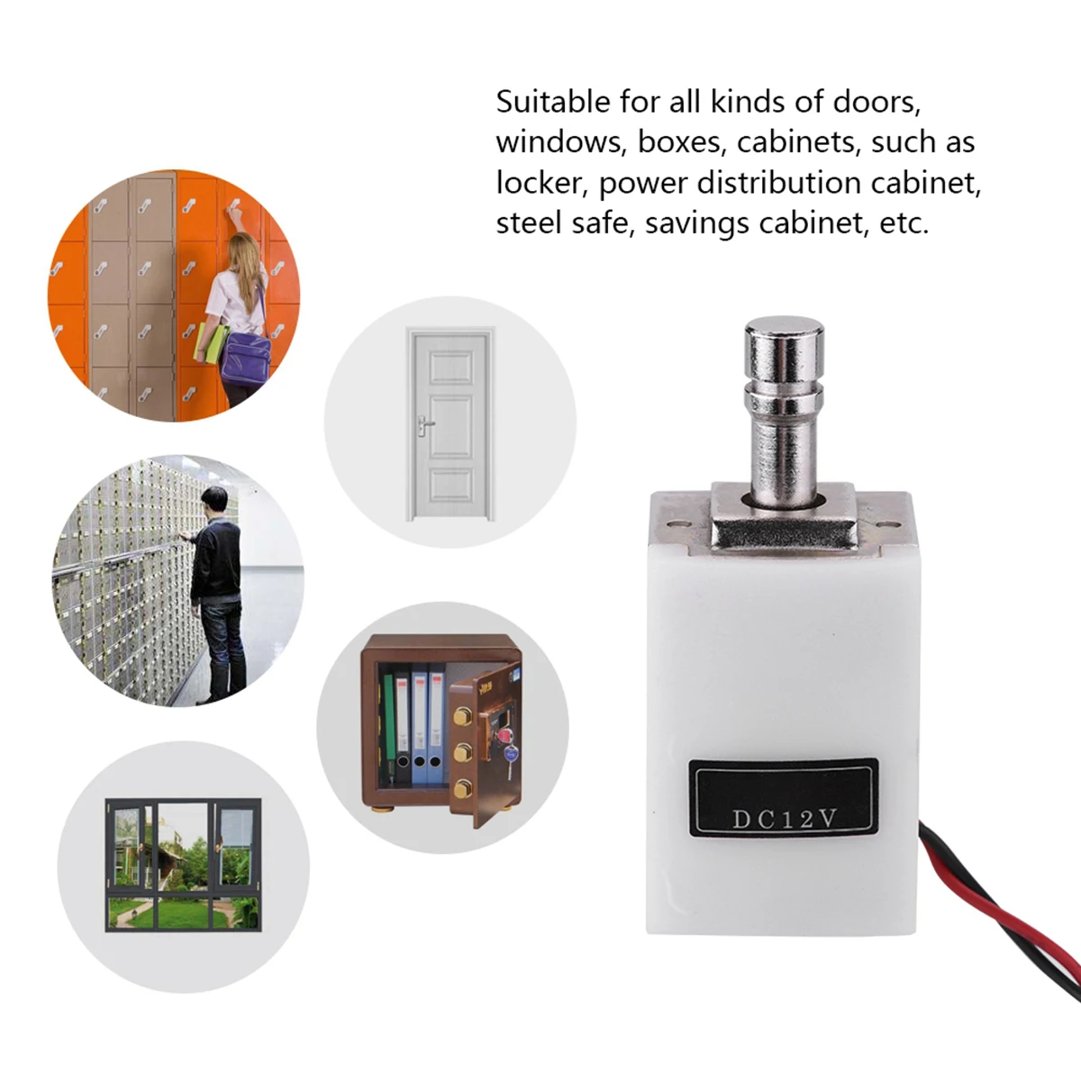 

Safety Small Electric Bolt Lock Access Control Lock Ultra-Thin Design For Doors C Electric Cabinet Lock Home Security