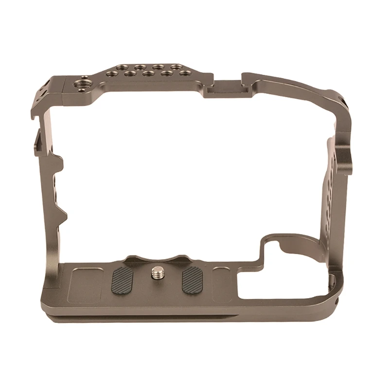 

Camera Cage Replacement for -Canon EOS R5 R6 DSLR Camera with 1/4 Inch Screw Holes Dual Cold Shoe Mounts Camera Video Rig