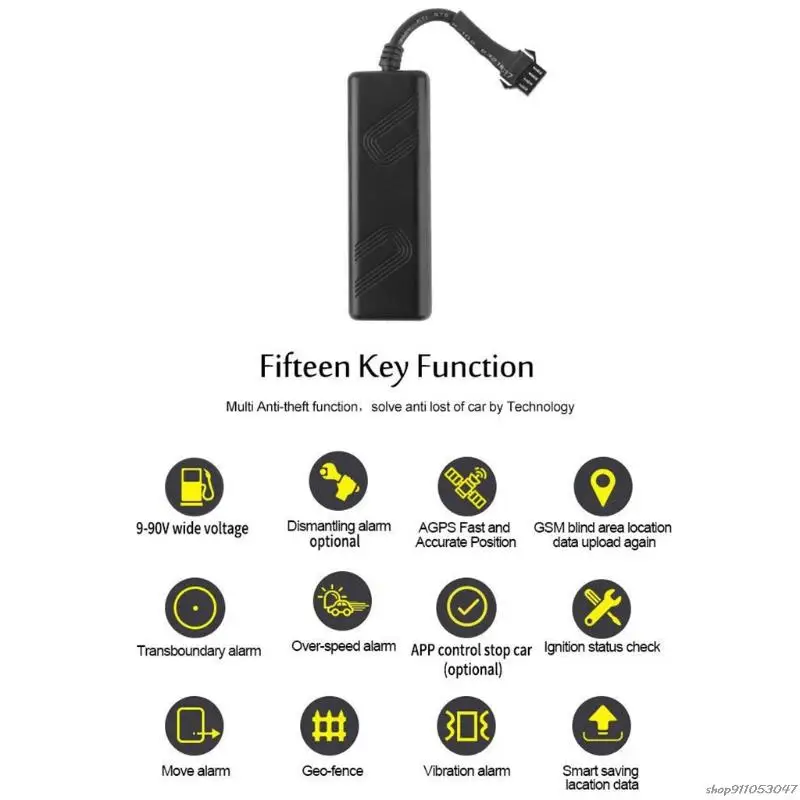 Portable GPS Waterproof Tracker Real-Time Locator Tracking Anti-Theft Alert Compatible with Xiaomi-M365 Electric Scooter au24 21 |