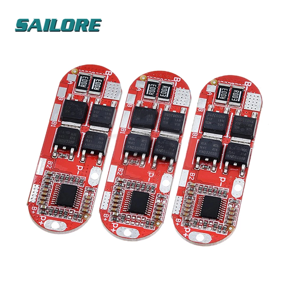 

25A 3S 12.6V 4S 16.8V 5S 21V 18650 Li-ion Lithium Battery Protection Board Module Circuit Charging BMS PCM Polymer Lipo Cell PCB