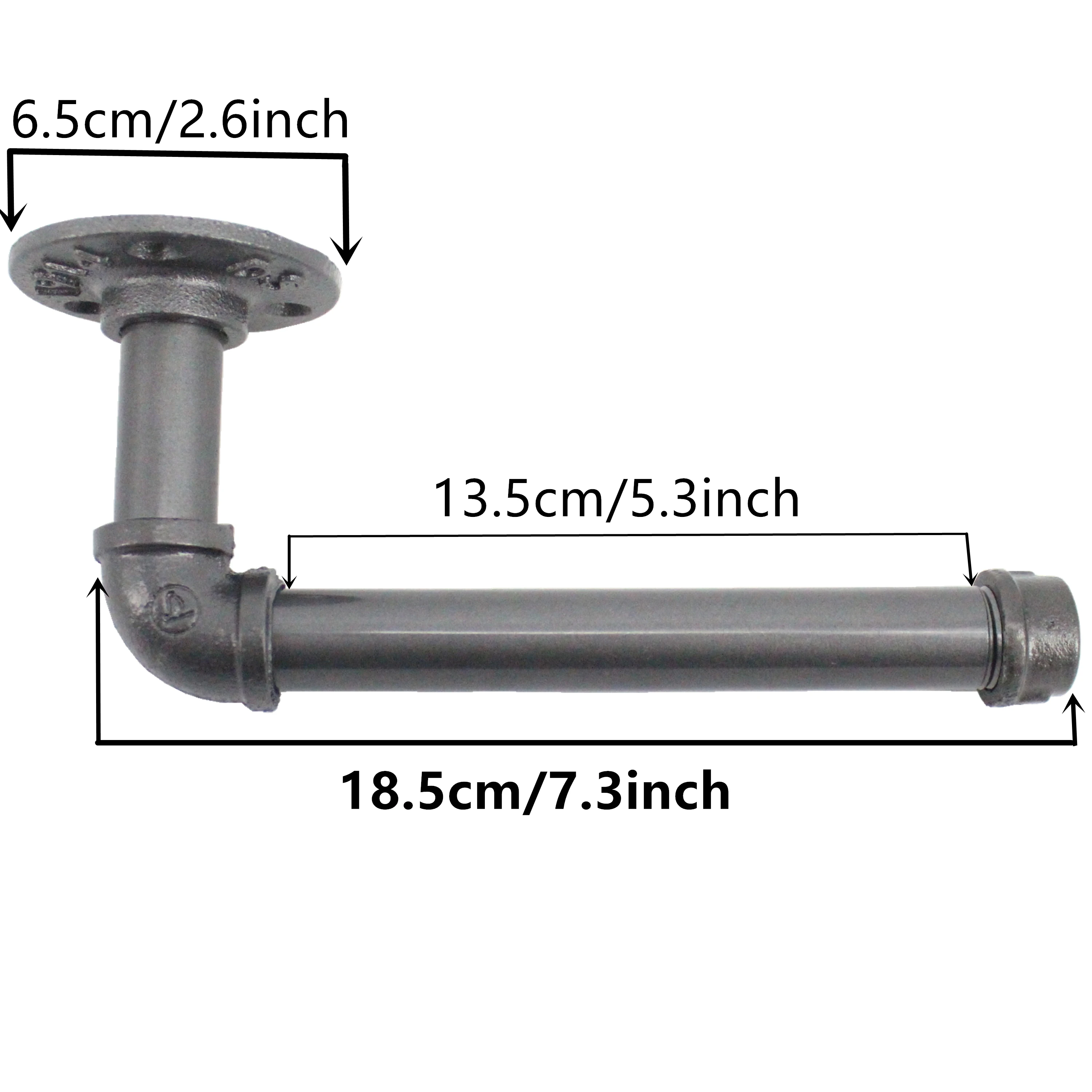 Промышленный Ретро городской деревенский Железный труба настенный держатель