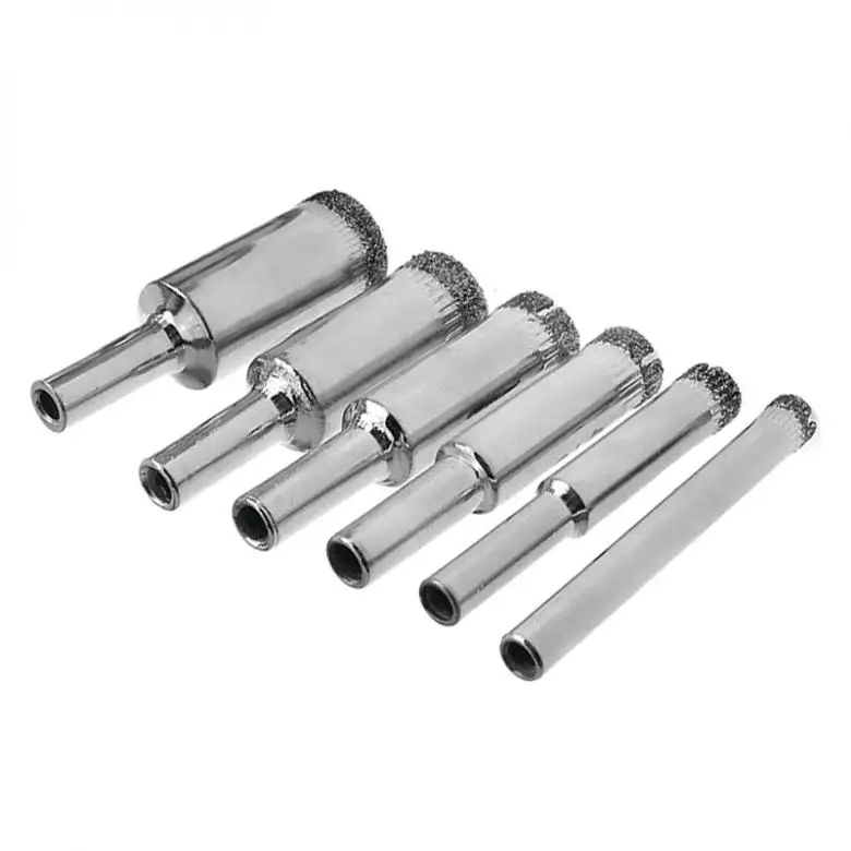 

10pcs Diamond Coated Core Hole Saw Drill Bit Set Tools Glass Drill Hole Opener for Tiles Glass Ceramic
