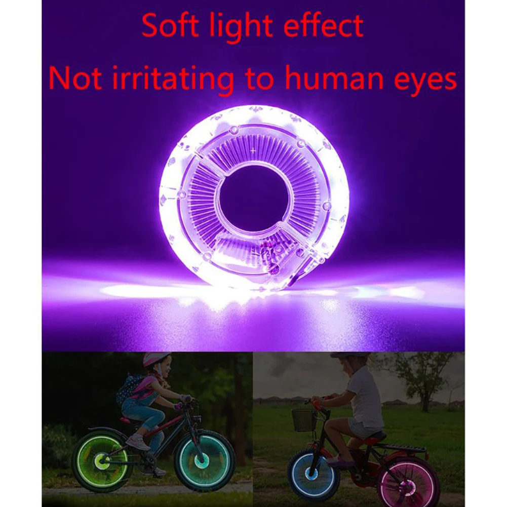 

Водонепроницаемый велосипедный фонасветильник со вспышкой и спицами, уличный предупреждающий фсветильник рь для детей, аксессуары для бал...