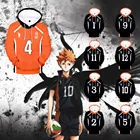 Аниме Haikyuu От 2 до 16 лет Детская толстовка с капюшоном, костюм Косплей для мальчиков и девочек школьной волейбольной команды (Karasuno High School Volleyball Club спортивная одежда
