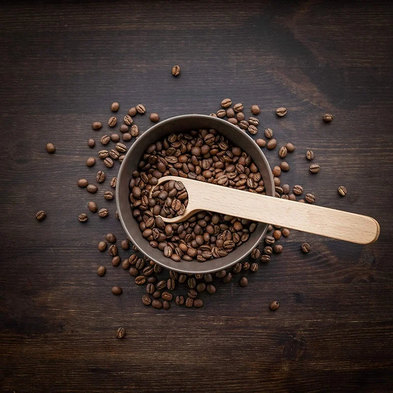 Деревянный Кофе совок и сумка Клип мерная ложка 2 в 1 Сумки Вакуумный для бобов