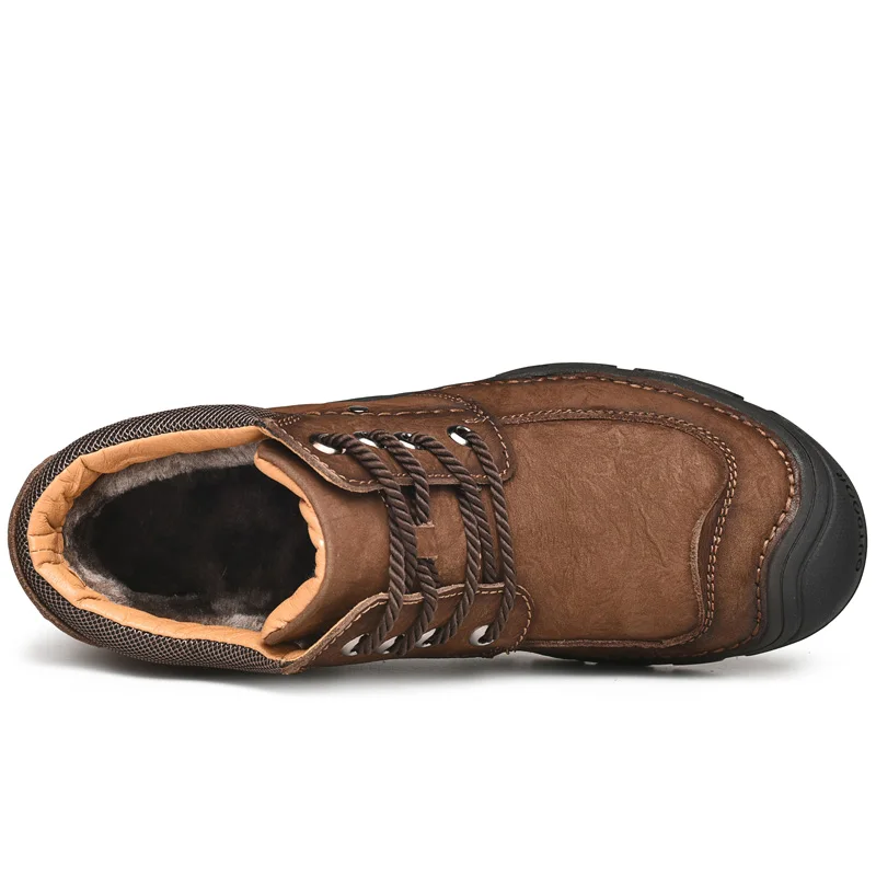 Новинка зимняя профессиональная Уличная обувь Мужская походная из натуральной