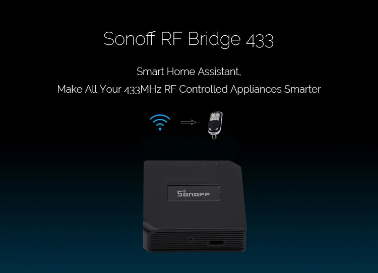 Sonoff Bridge РЧ 433 МГц WiFi модуль домашней автоматизации замена универсального