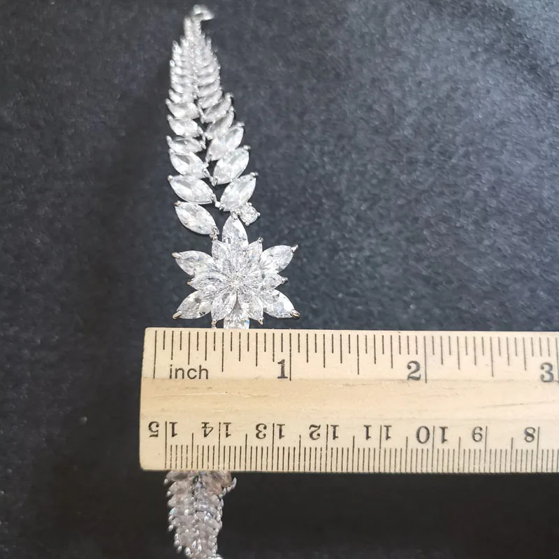 Винтажная прозрачная свадебная тиара SLBRIDAL с инкрустацией из фианита королевская