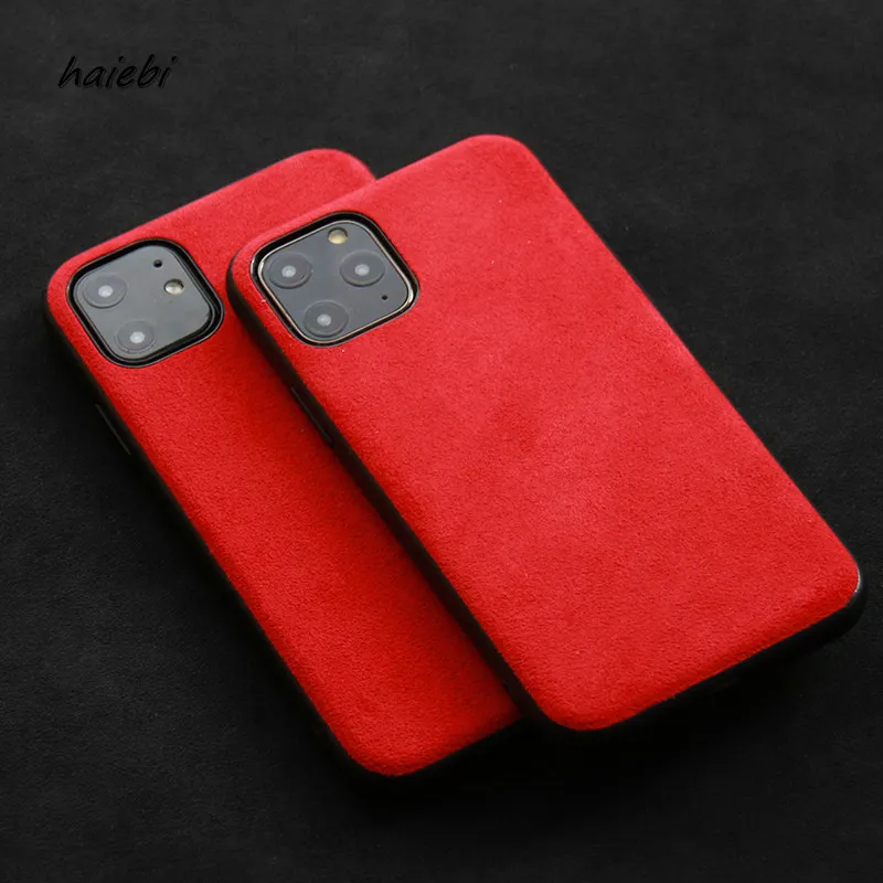 Чехол из итальянской алькантары для IPhone12 Pro Max 12 12mini роскошный чехол