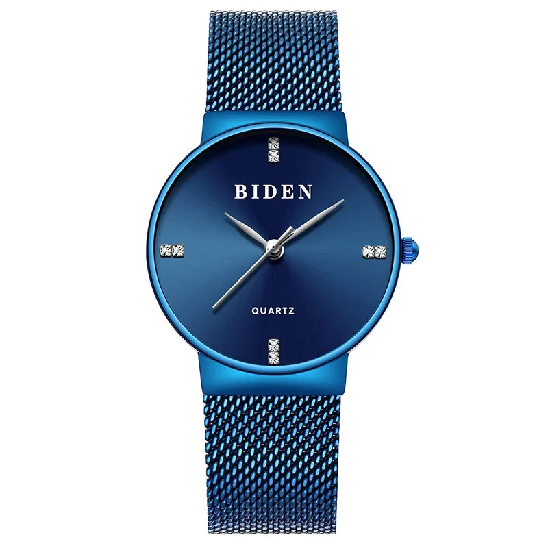 Женские часы из нержавеющей стали Классические Бизнес водонепроницаемые