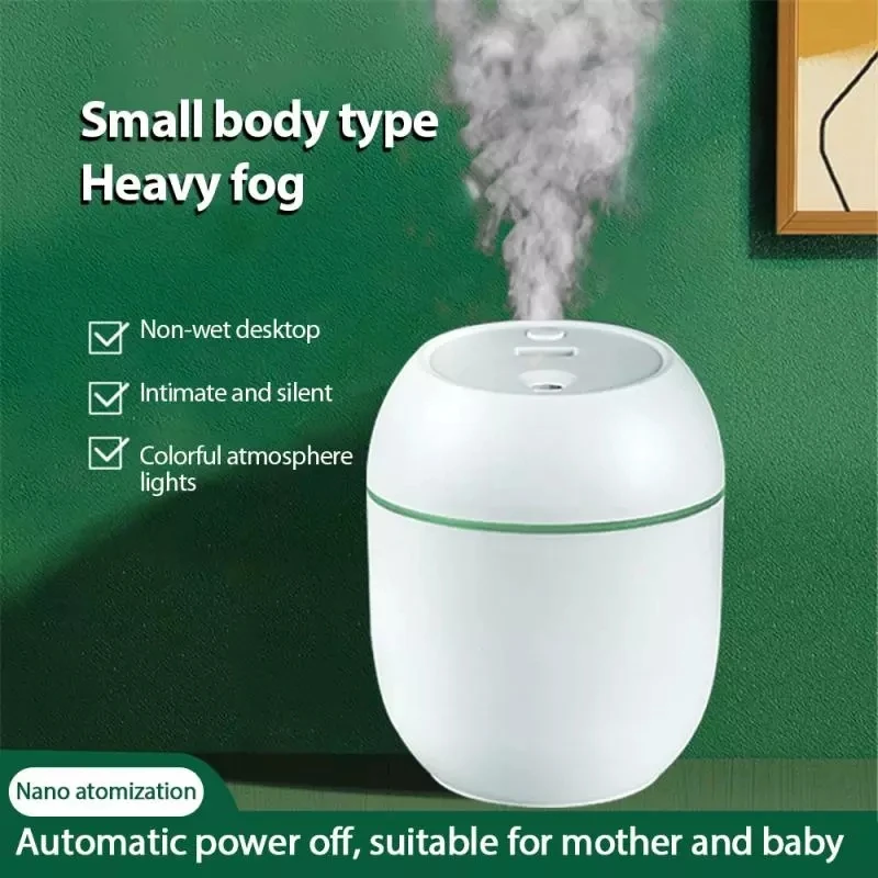 

250ML Ultrasonic Air Humidifier With LED Night Lamp Aroma Essential Oil Diffuser USB Fogger Mist Maker Aromatherapy Home Car