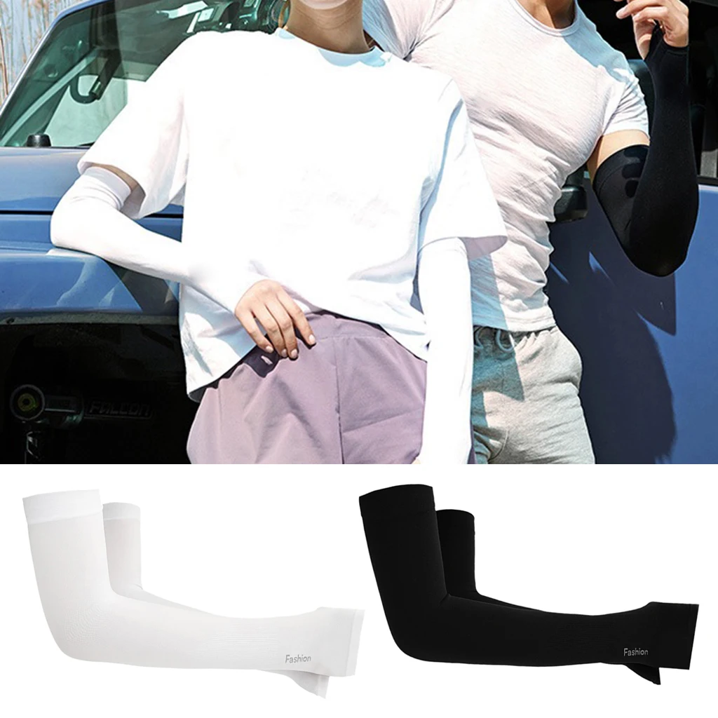 

Seamless Cooling Arm Sleeves Summer Sun UV Cover Basketball Protection Cycling Running Fishing Climbing Driving Arm Cover