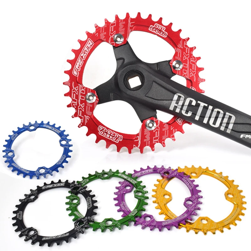 104BCD Round Narrow Wide Chainring MTB Mountain bike bicycle 104BCD 32T 34T 36T 38T 40T 42T crankset Tooth plate Parts 104 BCD