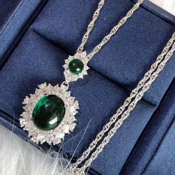 

Designer Fashion 925 Sterling Silver Jewelry 3A Cubic Zirconia Party Necklace