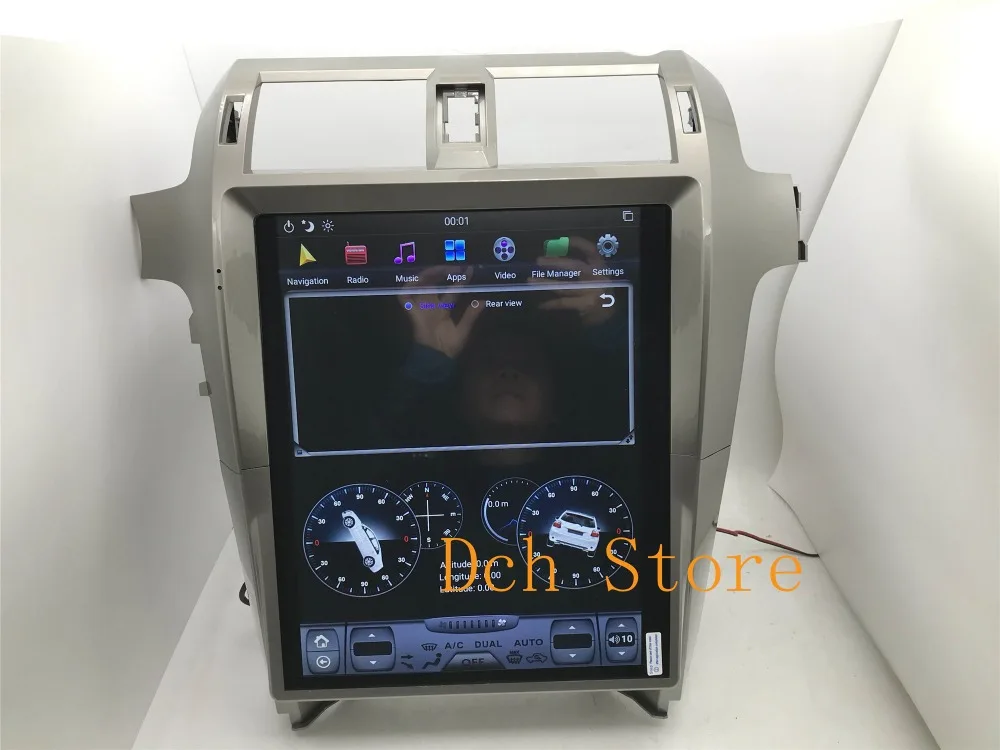 15 дюймов tesla стиль Android 8,1 PX6 автомобильный DVD gps навигация для lexus GX GX400 GX460 радио Поддержка 360