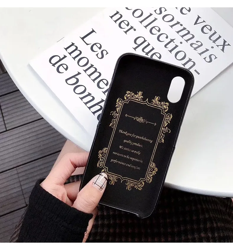 Для Iphone 11 Pro ромб роскошный из искусственной кожи чехол с держателем карты чехол для телефона для Iphone X XR XS Max 6 6S 7 8 Plus задняя крышка