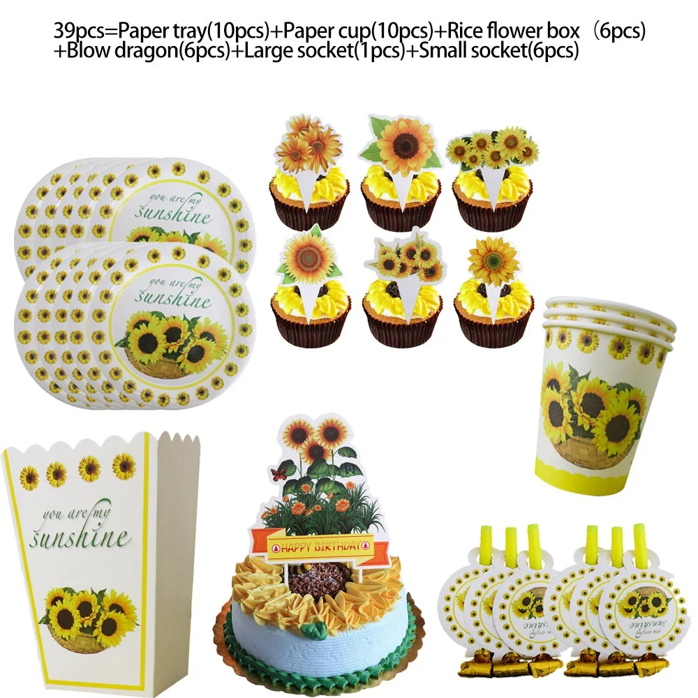 

Disposable Tableware Set Children's Party Bag Decoration Bachelor Party Baby Display Paper Plate Paper Cup Paper Towel