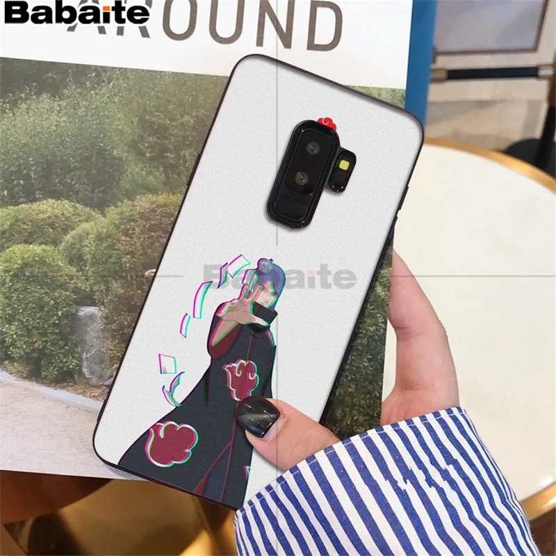 Babaite Наруто Черная мягкая оболочка телефона samsung S9 S9 плюс S5 S6 S6edge S6plus S7 S7edge S8 S8plus крышка M10 20