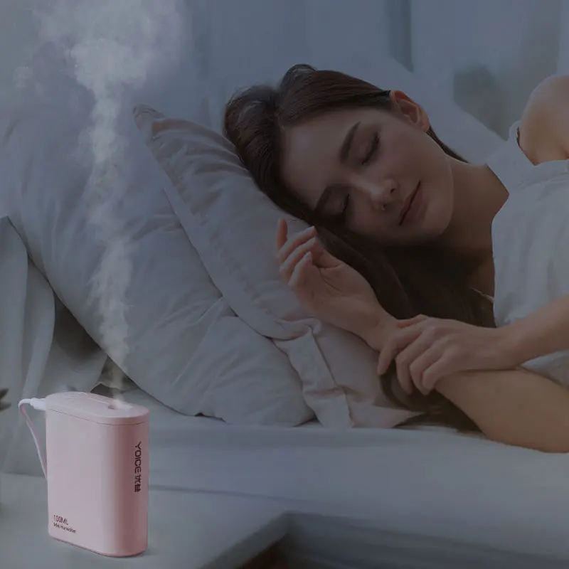 

Y-JSQ1 100ml USB Mute Humidifier Mini Smart Timing Silent Low Noise Aromatherapy Cool Mist Maker for Car Home Office Bedroom