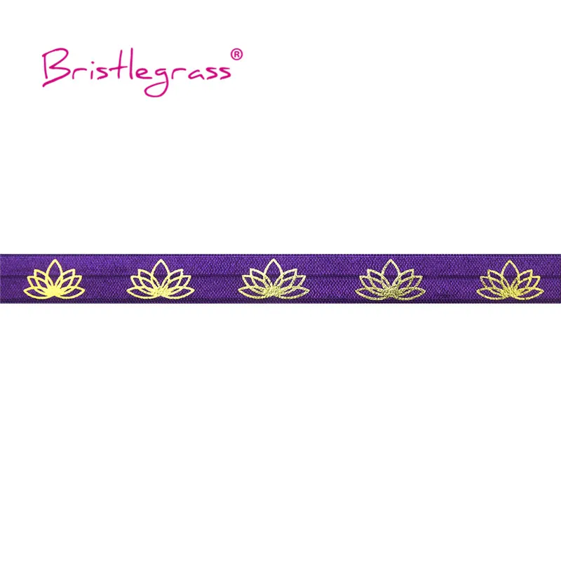 Эластичная Повязка из спандекса на голову с принтом в виде цветка лотоса 5 ярдов