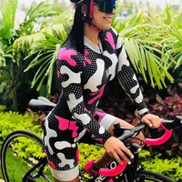 summer womens long sleeve triathlon suit ropa bicicleta mujer jumpsuit cycling mtb uniformes mujer macaquinho macacao ciclismo