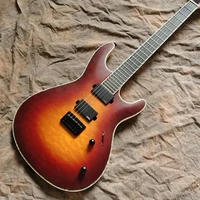 new style sunburst color flame top electric guitarrosewood fingerboard 6 stings guitarrahigh quality pickup gitaar real photos